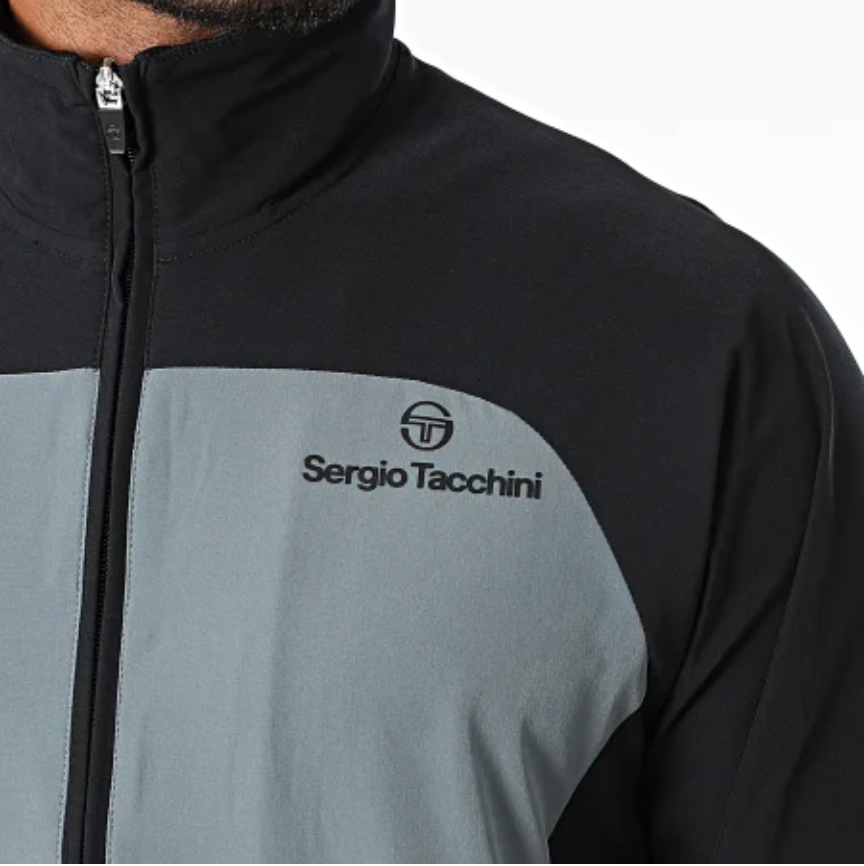 SERGIO TACCHINI- Ensemble De Survetement Noir Gris Anthracite