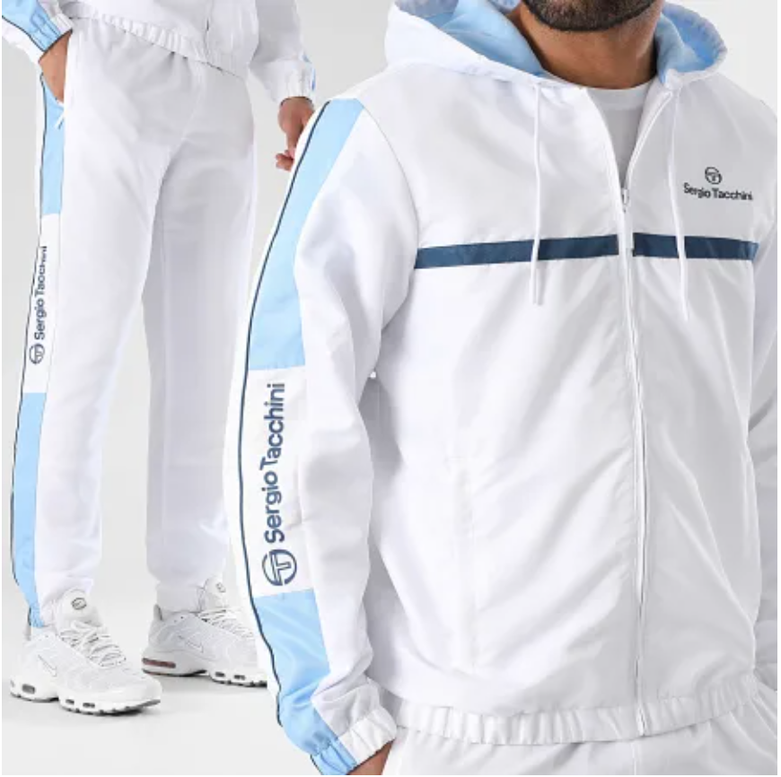 SERGIO TACCHINI  - Ensemble De Survêtement Blanc et Bleu