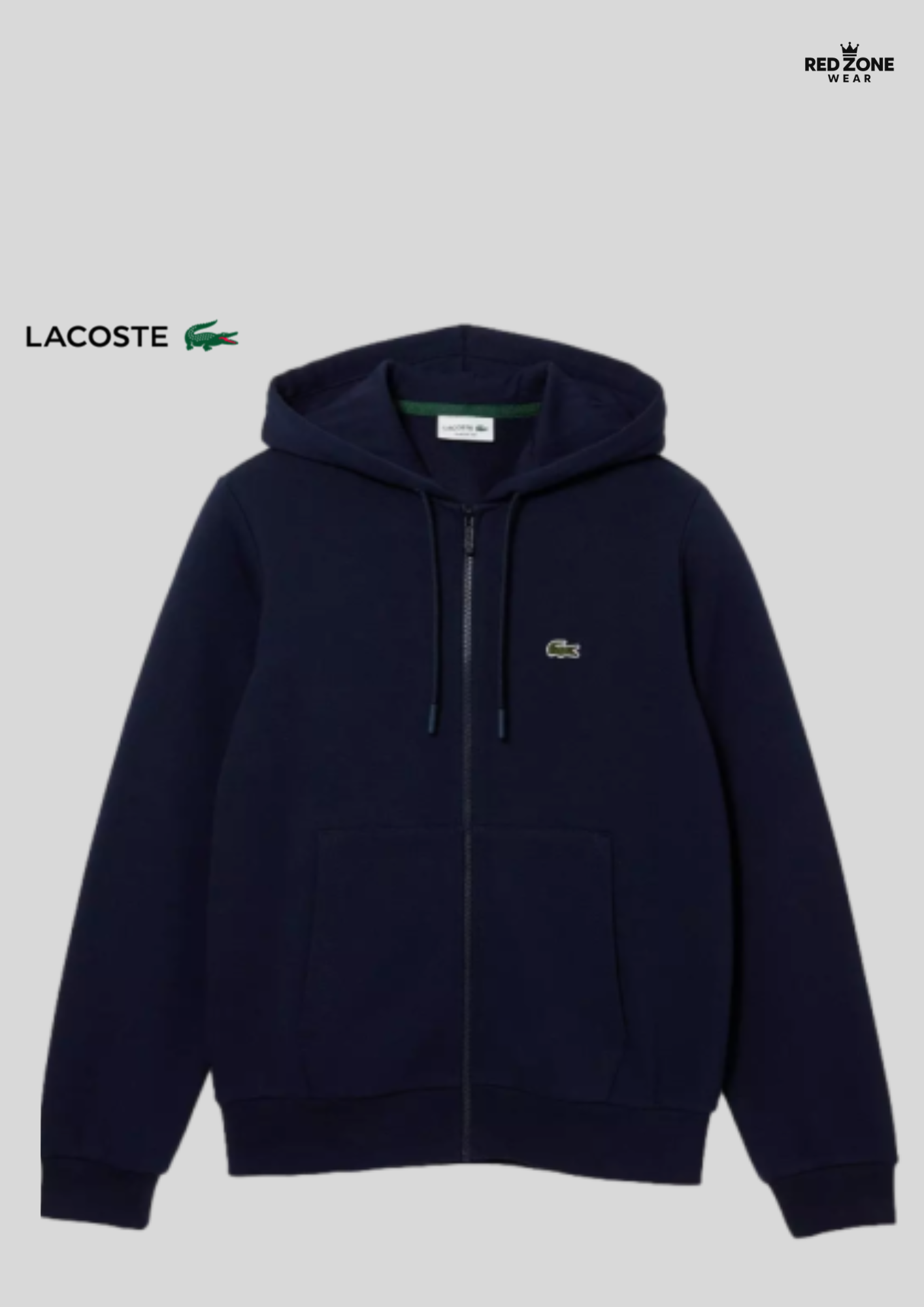 LACOSTE - SWEAT ZIPPÉ CAPUCHE